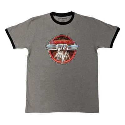 Van Halen Unisex Ringer T-shirt: Circle Logo (large) L