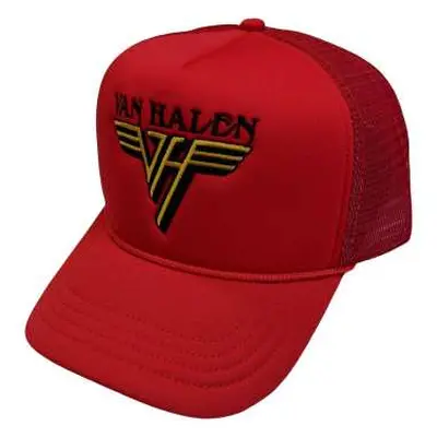 Van Halen Unisex Mesh Back Cap: Text & Yellow Logo