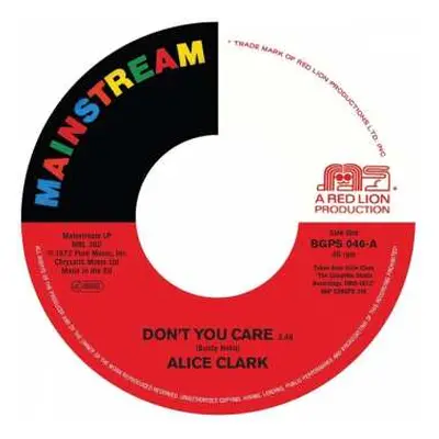 SP Alice Clark: Don't You Care / Never Did I Stop Loving You