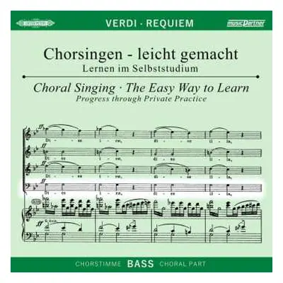 2CD Giuseppe Verdi: Chorsingen Leicht Gemacht - Giuseppe Verdi: Requiem (bass)