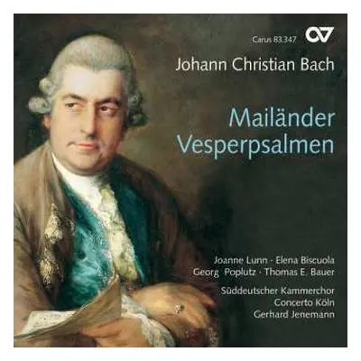 2CD Johann Christian Bach: Mailänder Vesperpsalmen