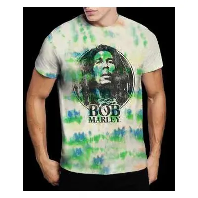 Tričko Black & White Logo Bob Marley M