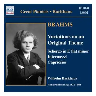 CD Johannes Brahms: Klavierwerke