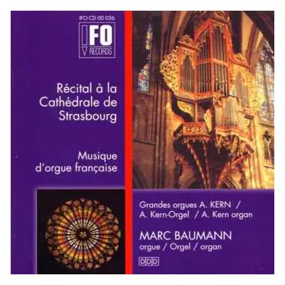 CD Anonymus: Marc Baumann Spielt Französische Orgelmusik