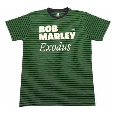 Bob Marley Unisex T-shirt: Exodus (striped) (xx-large) XXL