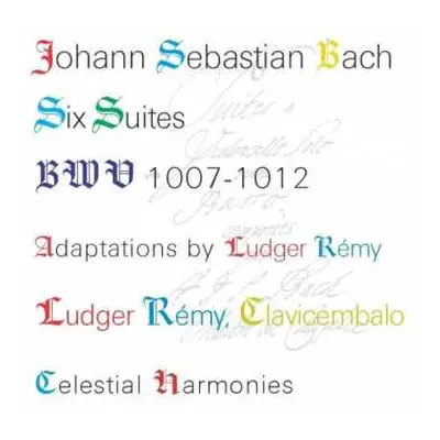 2CD Johann Sebastian Bach: Six Suites, BWV 1007-1012