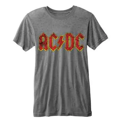 Ac/dc Unisex T-shirt: Classic Logo (burnout) (xx-large) XXL