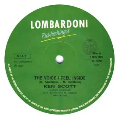 LP Ken Scott: The Voice I Feel Inside CLR | LTD