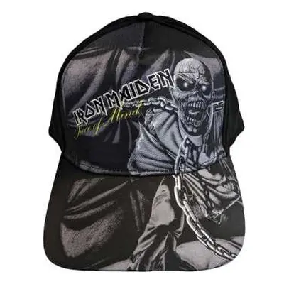 Iron Maiden Unisex Baseball Cap: Piece Of Mind Greyscale