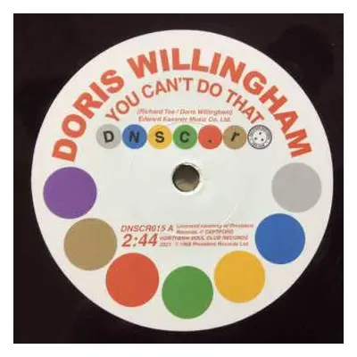 SP Doris Willingham: You Can't Do That / Can't Get You Out Of My Mind