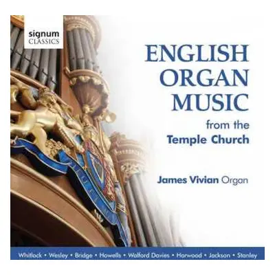 CD James Vivian: English Organ Music From The Temple Church