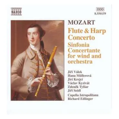 CD Wolfgang Amadeus Mozart: Concerto For Flute & Harp, Sinfonia Concertante