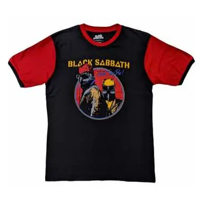 Black Sabbath Unisex Ringer T-shirt: Never Say Die (medium) M