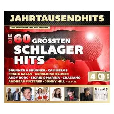 4CD Various: Die 60 Grossten Schagerhits / Jahrtausendhits