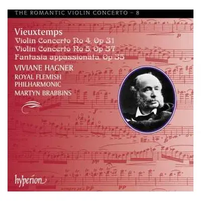 CD Henri Vieuxtemps: Violinconcerto No 4, Op 31 • Violin Concerto No 5 Op 37 • Fantasia Appassio