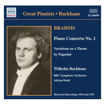 CD Johannes Brahms: Piano Concerto No.1