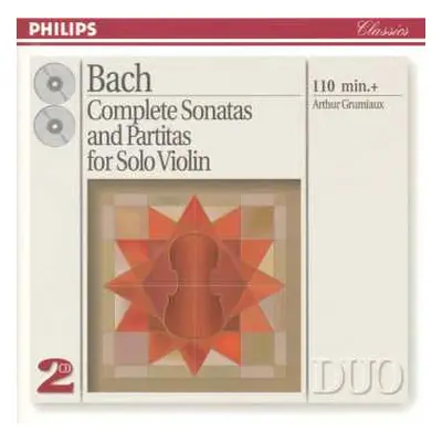 2CD Johann Sebastian Bach: Complete Sonatas And Partitas For Solo Violin