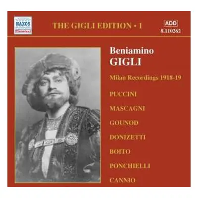 CD Beniamino Gigli: Milan Recordings 1918 - 1919