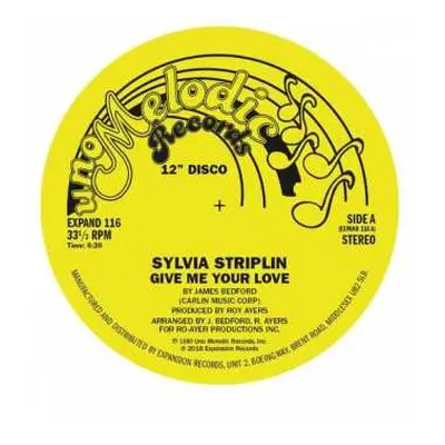 LP Sylvia Striplin: Give Me Your Love / You Can't Turn Me Away