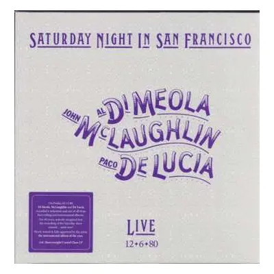 CD Paco De Lucía: Saturday Night In San Francisco