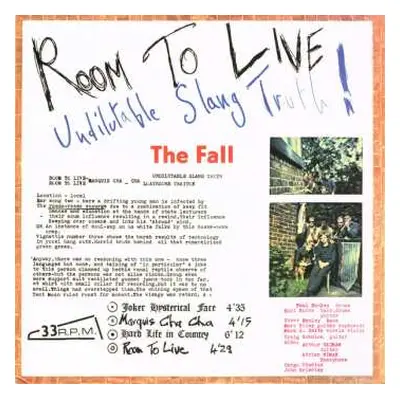 2LP The Fall: Room To Live