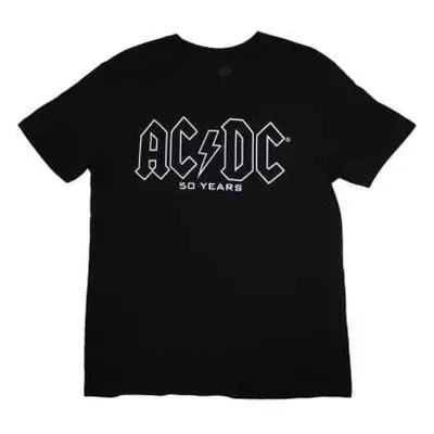 Ac/dc Unisex T-shirt: Logo History (back Print) (small) S