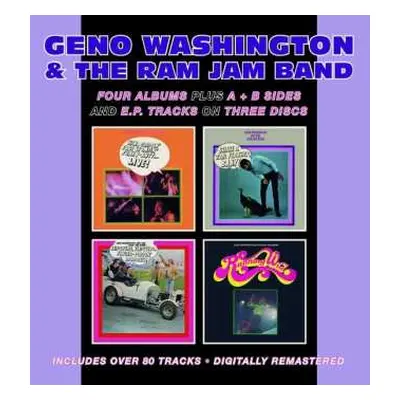 3CD Geno Washington & The Ram Jam Band: Four Albums Plus A + B Sides And E.P. Tracks On Three Di