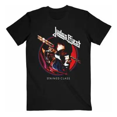 Judas Priest Unisex T-shirt: Stained Class Album Circle (medium) M