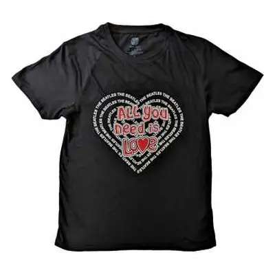 The Beatles Unisex T-shirt: All You Need Is Love Heart (x-large) XL