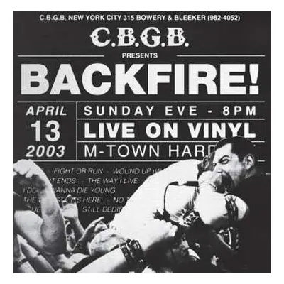 LP Backfire!: Live At CBGB's CLR | LTD