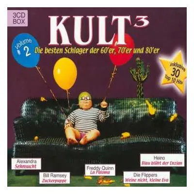 3CD Various: Kult³ Die Besten Schlager Der 60'er, 70'er Und 80'er Volume 2