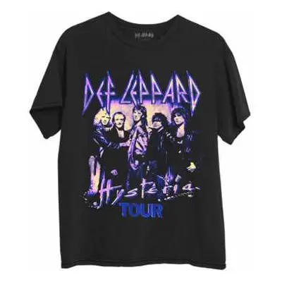 Def Leppard Unisex T-shirt: Hysteria Tour (large) L