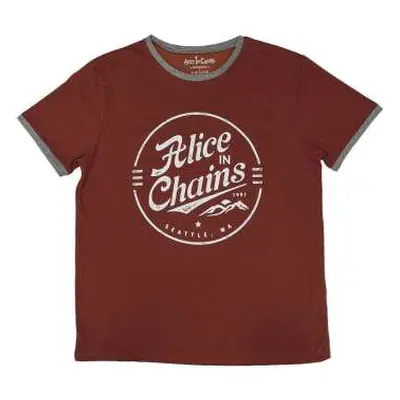 Alice In Chains Unisex Ringer T-shirt: Circle Emblem (small) S