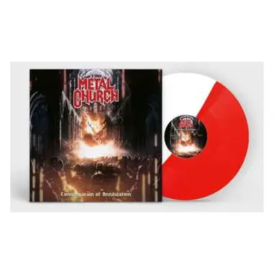 LP Metal Church: Congregation Of Annihilation(red/white Split Vinyl