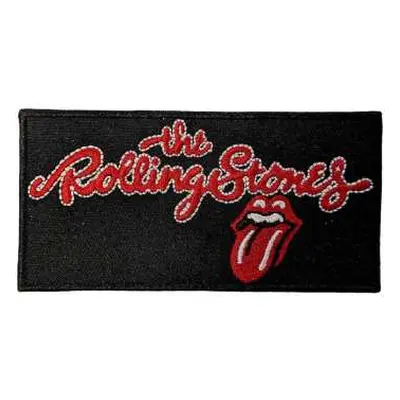 The Rolling Stones Standard Woven Patch: Script Logo