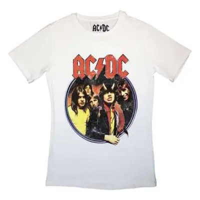 Ac/dc Ladies T-shirt: Highway To Hell Circle (xx-large) XXL