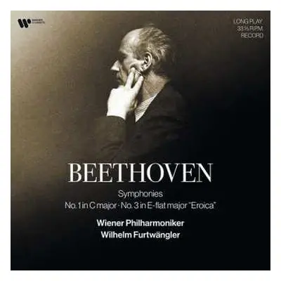 2LP Wiener Philharmoniker: Beethoven: Symphonies Nos.1 & 3 (Vinyl) – Wilhelm Furtwängler