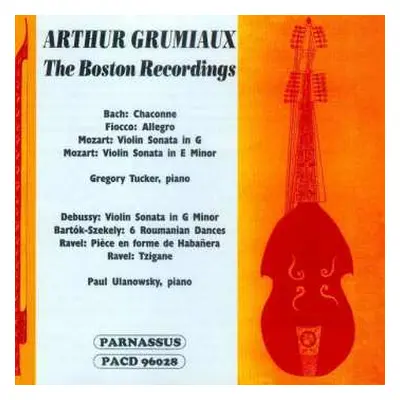 CD Arthur Grumiaux: The Boston Recordings