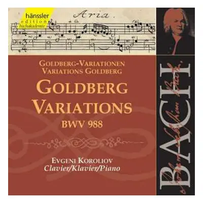 2CD Johann Sebastian Bach: Goldberg-Variationen = Variations Goldberg = Goldberg Variations BWV 