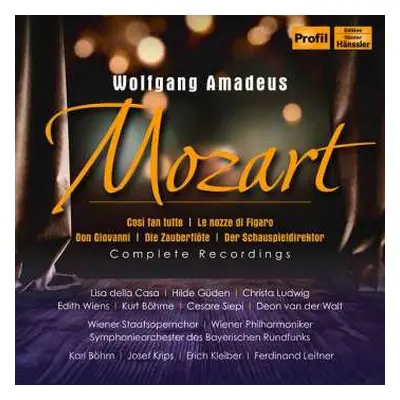 10CD Wolfgang Amadeus Mozart: 5 Mozart-opern (historische Einspielungen Aus Wien 1955)