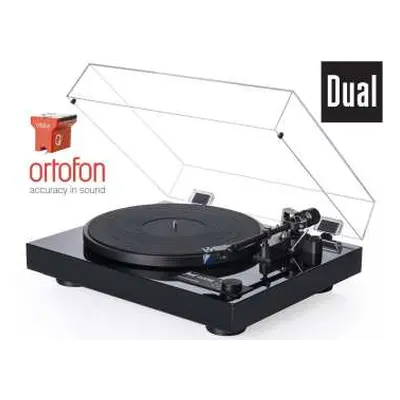 DUAL CS 618Q High End Černý Piano lak + Ortofon QUINTET RED (MC)