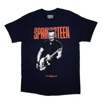 Bruce Springsteen Unisex T-shirt: Tour '23 Guitar (back Print & Ex-tour) (large) L