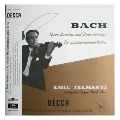 3LP/Box Set Johann Sebastian Bach: Three Sonatas And Three Partitas For Unaccompanied Violin