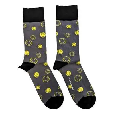 Nirvana Unisex Ankle Socks: Mixed Happy Faces (uk Size 7 - 11) 42 - 47