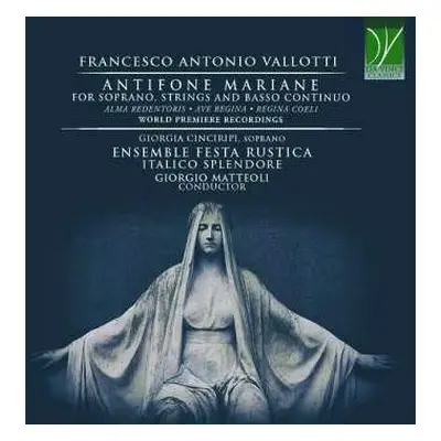 CD Italico Splendore: Antifone Mariane (For Soprano, Strings And Basso Continuo)