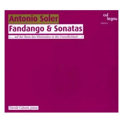 CD Padre Antonio Soler: Fandango & Sonatas