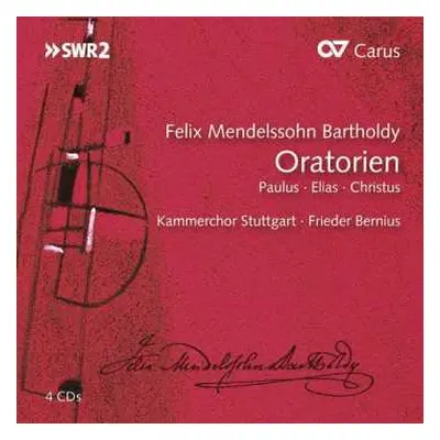 4CD Felix Mendelssohn-Bartholdy: Die Oratorien