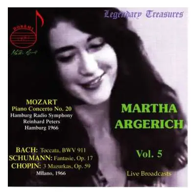 CD Johann Sebastian Bach: Martha Argerich Vol. 5 / Live Broadcasts 1966