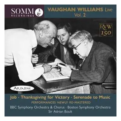 CD Sir Adrian Boult: Vaughan Williams Live, Vol. 2