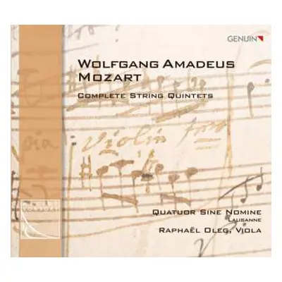 2CD Wolfgang Amadeus Mozart: Streichquintette Nr.1-6